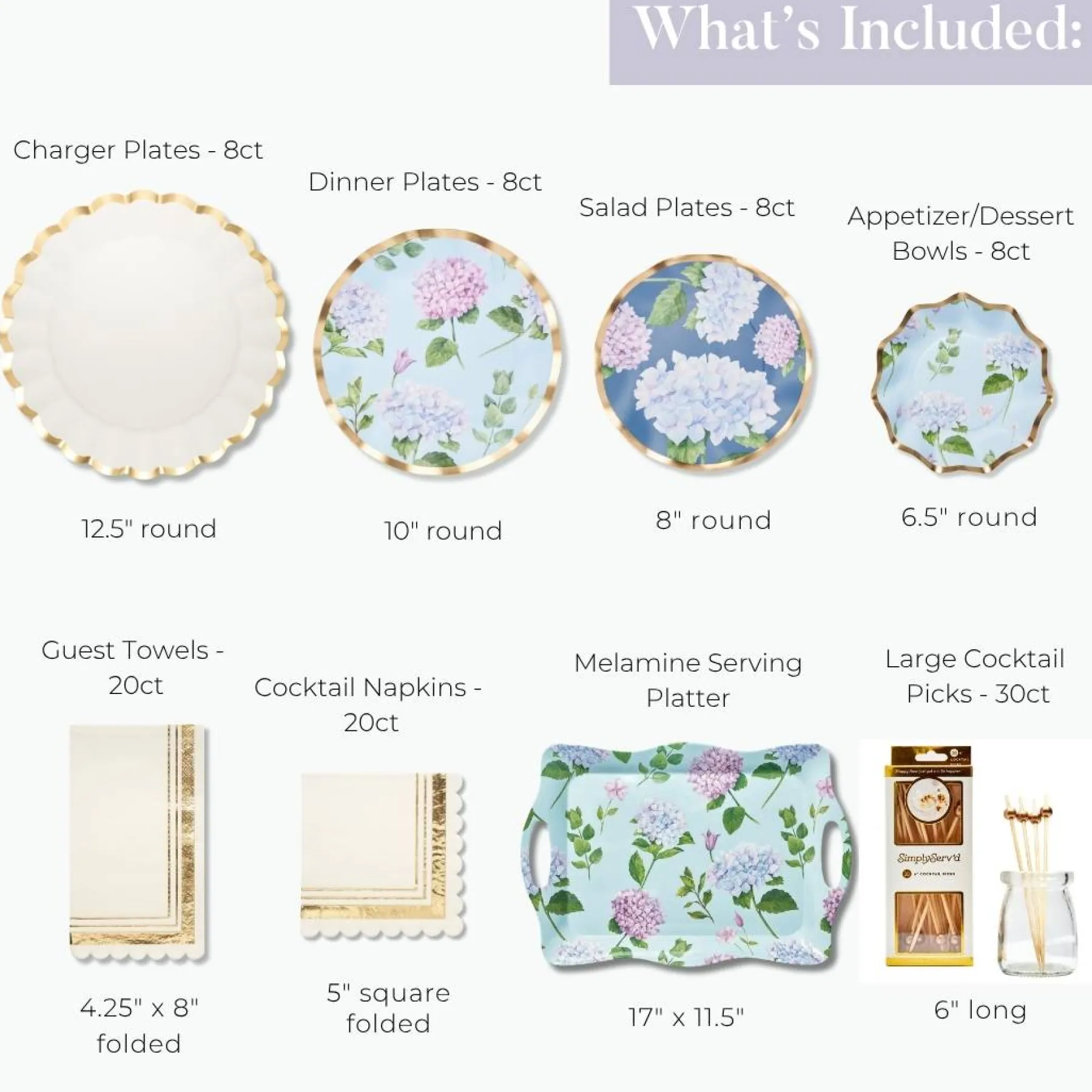 The Ultimate Summer Tablescape: Hydrangea-Sophistiplate LLC Clearance