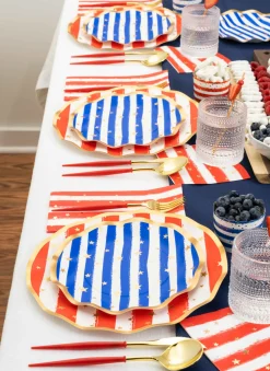 The Ultimate 4th of July Tablescape: Patriotic Confetti-Sophistiplate LLC New
