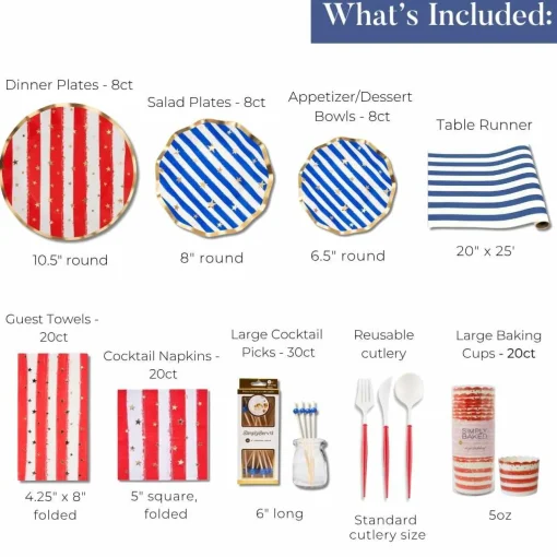 The Ultimate 4th of July Tablescape: Patriotic Confetti-Sophistiplate LLC New