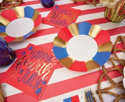 The Ultimate 4th of July Tablescape: Modern Patriotic-Sophistiplate LLC Clearance