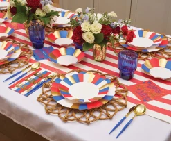 The Ultimate 4th of July Tablescape: Modern Patriotic-Sophistiplate LLC Clearance