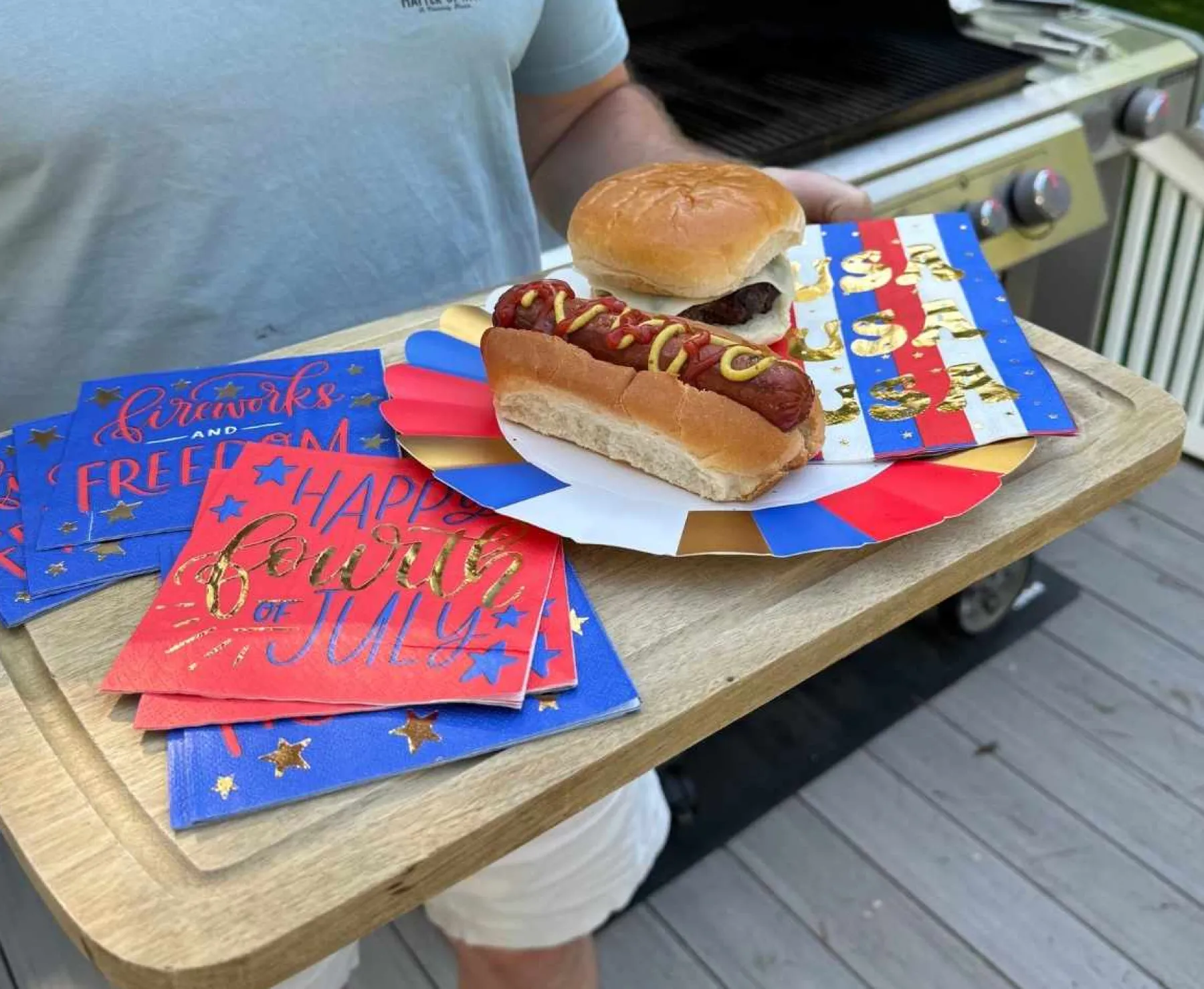 The Ultimate 4th of July Tablescape: Modern Patriotic-Sophistiplate LLC Clearance