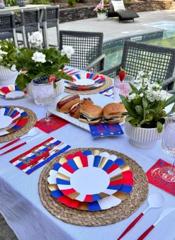 The Ultimate 4th of July Tablescape: Modern Patriotic-Sophistiplate LLC Clearance