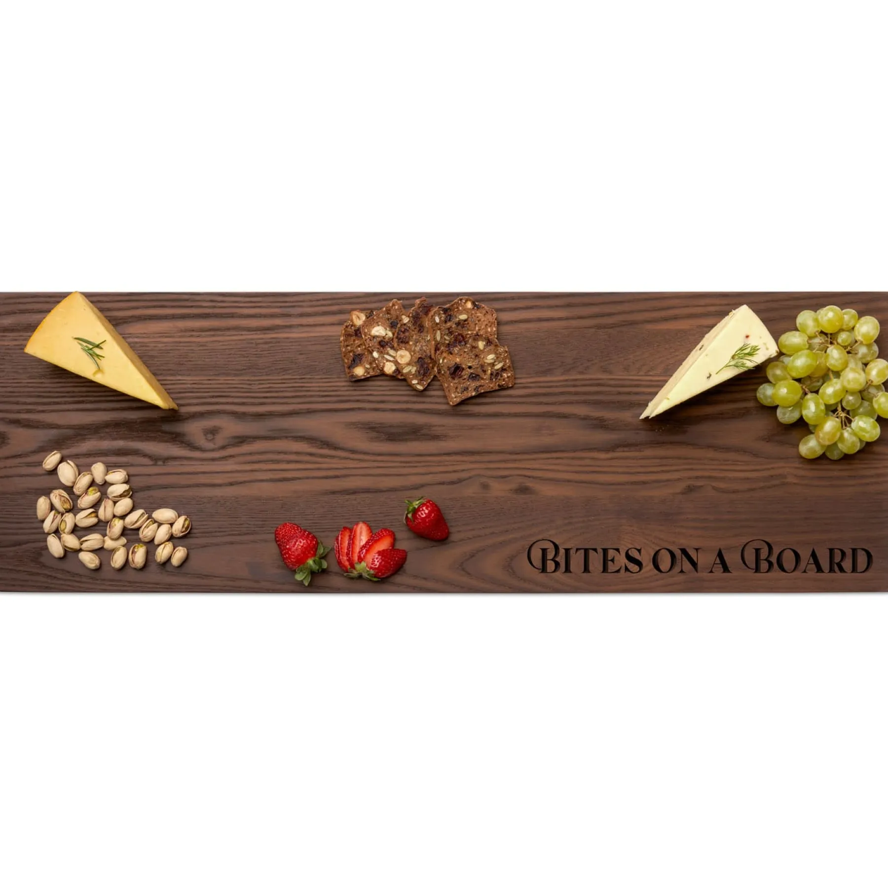 Thermal Ash Plank Cheese & Charcuterie Board | Parisian Bites on a Board | 30 x 10"-Maple Sale