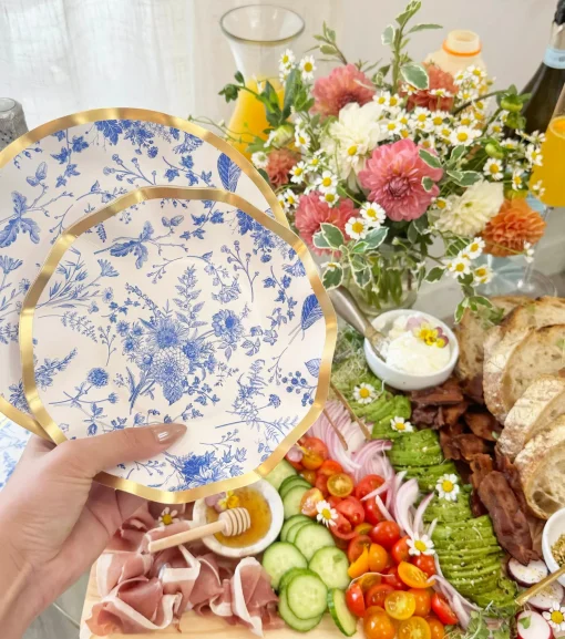 Timeless Wavy Paper Salad Plate/8pk-Sophistiplate Best