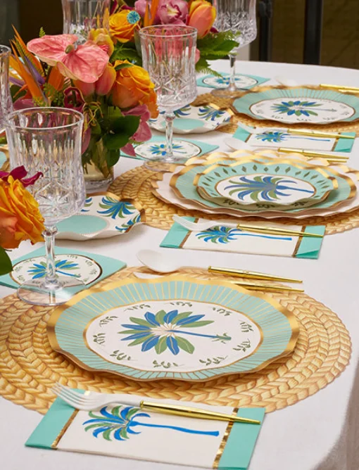 Ultimate Preppy Palm Tablescape-Sophistiplate LLC Outlet