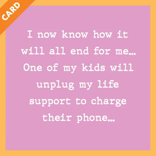 Unplug Life Support Card-Drinks On Me Outlet