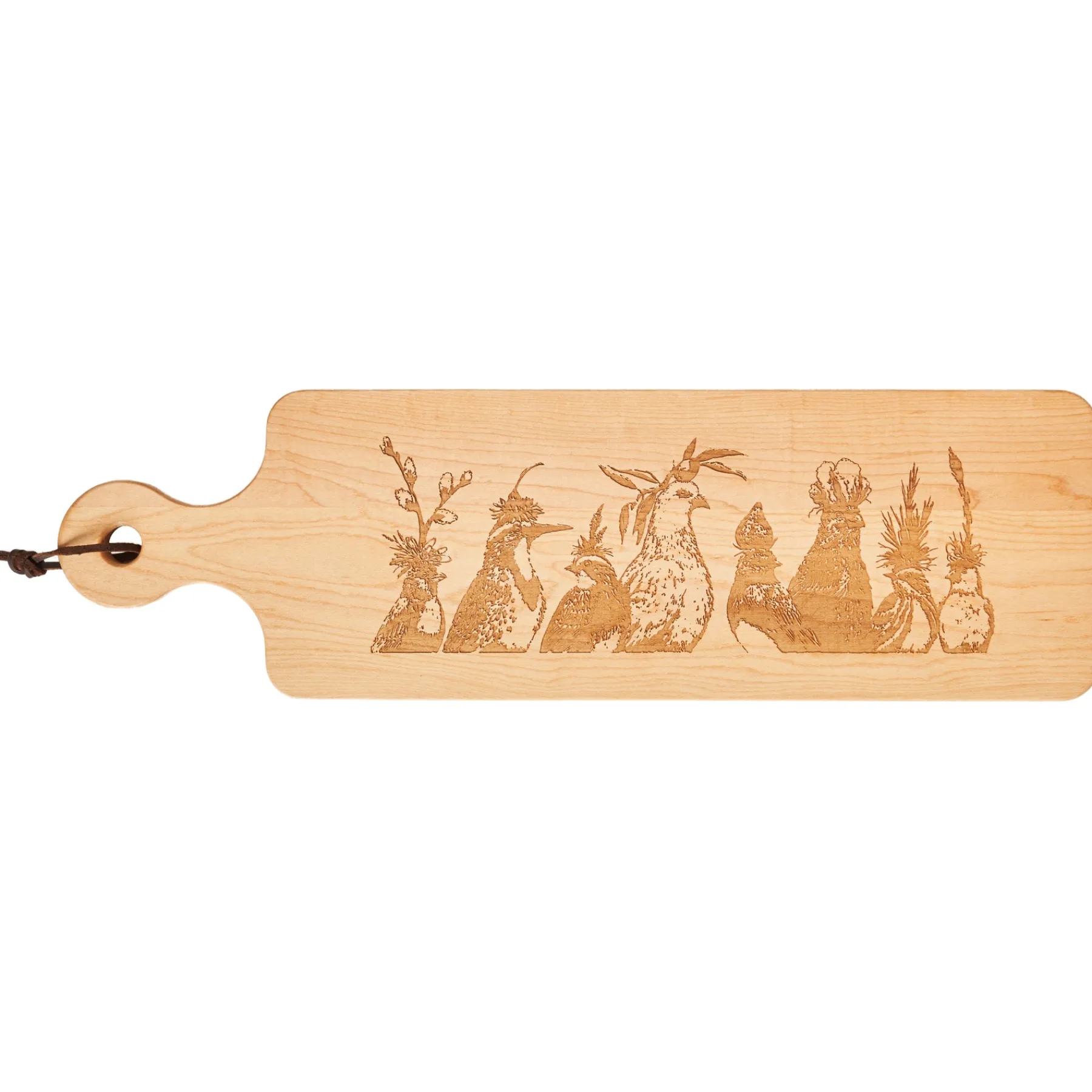 Vicki Sawyer "Peace Was The Central Theme" Wood Cheeseboard 20 x 6"-Maple Online
