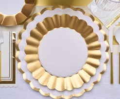 Villa Flatware White/Gold Handle S/24-Sophistiplate Online