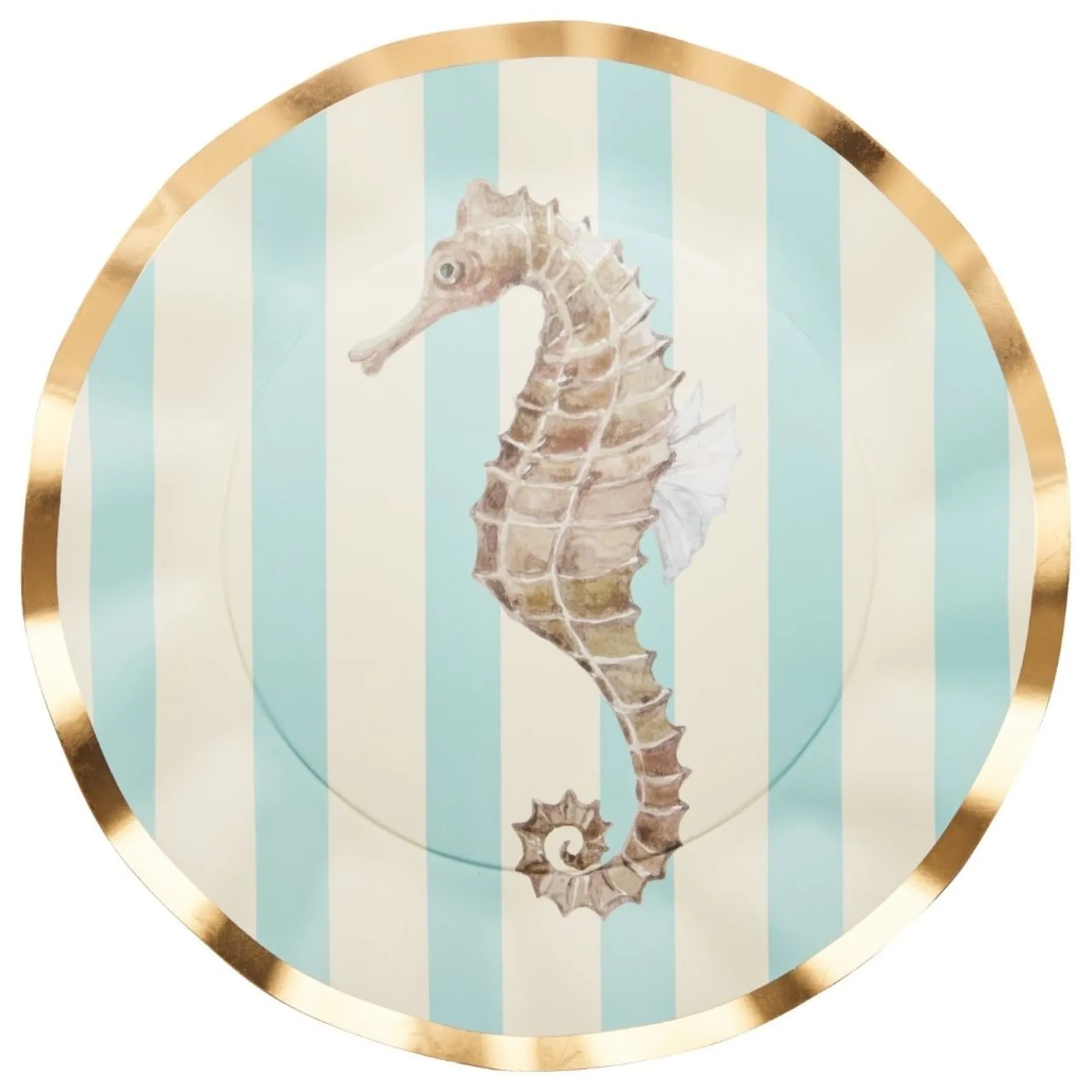Wavy Dinner Plate La Mer - 8pkg-Sophistiplate Hot