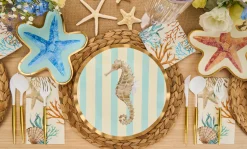 Wavy Dinner Plate La Mer - 8pkg-Sophistiplate Hot