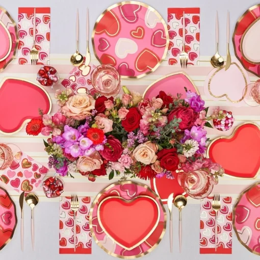 Wavy Dinner Plate Love Notes/8 pkg-Sophistiplate Fashion