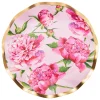Wavy Dinner Plate Pink Peonies - 8pkg-Sophistiplate Discount