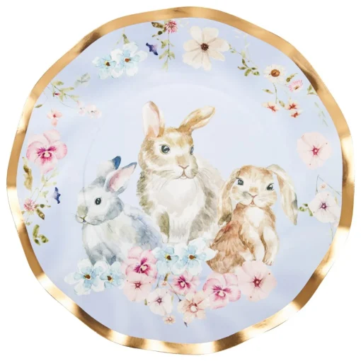 Wavy Salad Plate Charming Easter - 8pkg-Sophistiplate Online