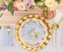 Wavy Salad Plate Charming Easter - 8pkg-Sophistiplate Online