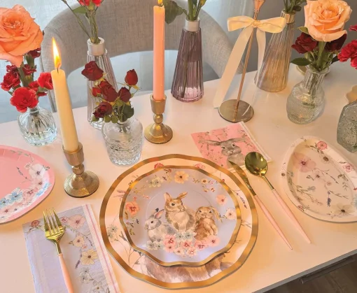Wavy Salad Plate Charming Easter - 8pkg-Sophistiplate Online