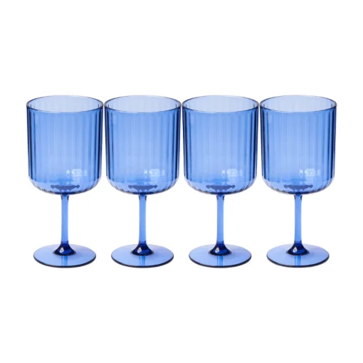 Wine Modern Stemmed | Cobalt | 4 Pack | 17 Oz-Sophistiplate LLC Online