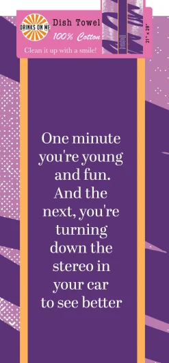 Young and Fun Dish Towel-Drinks On Me Clearance